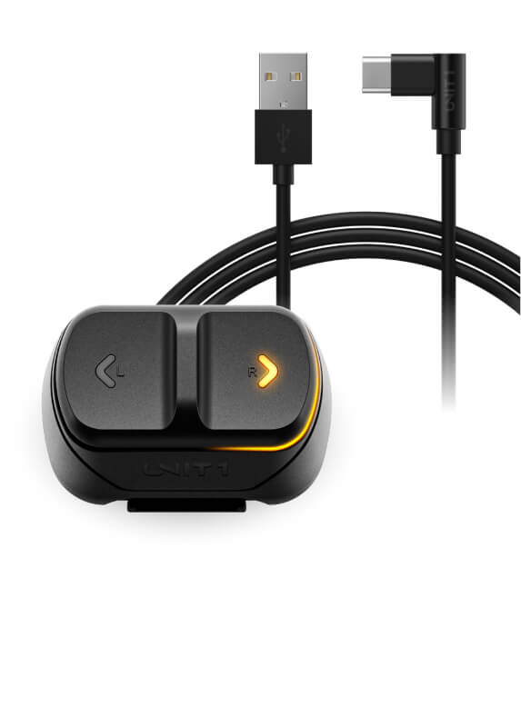 Remote control for Smart Helmet lights and charging cable | UNIT 1