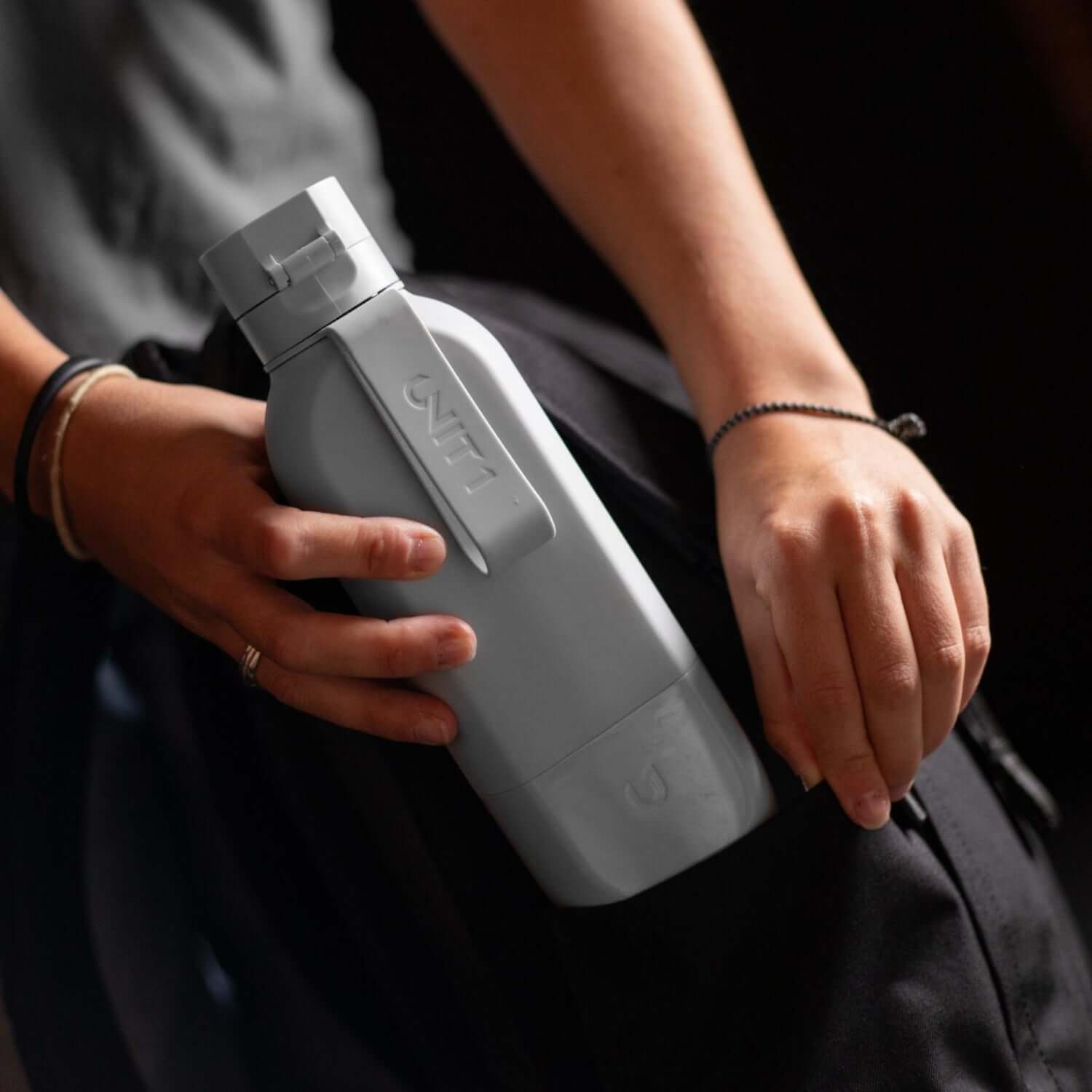 Water bottle, beautifully designed, 500ml grey | UNIT 1 